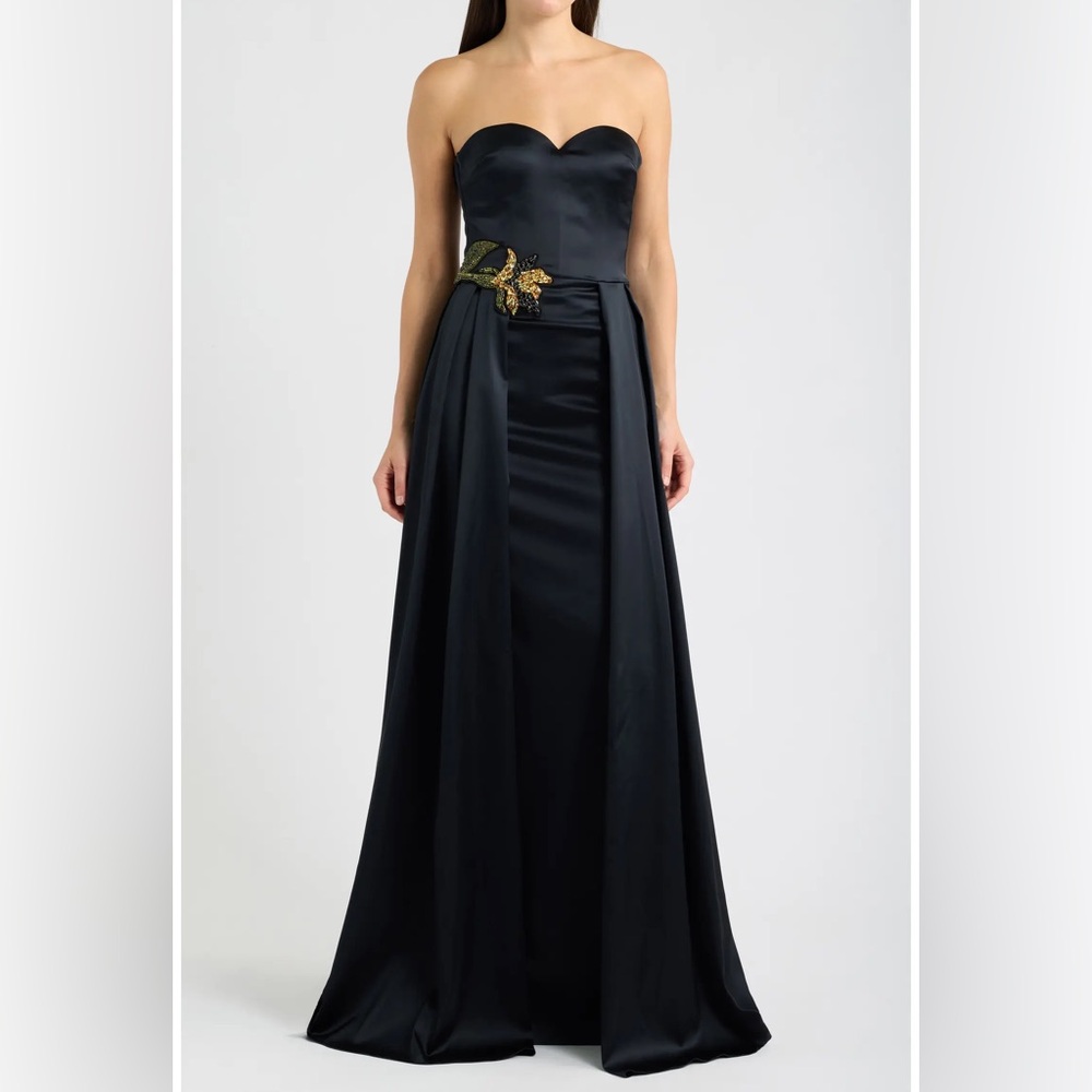 Chiara Boni La Petite Robe Lucyla Embellished Strapless Gown, SIZE 14